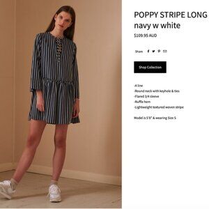 THE FIFTH POPPY STRIPE DRESS